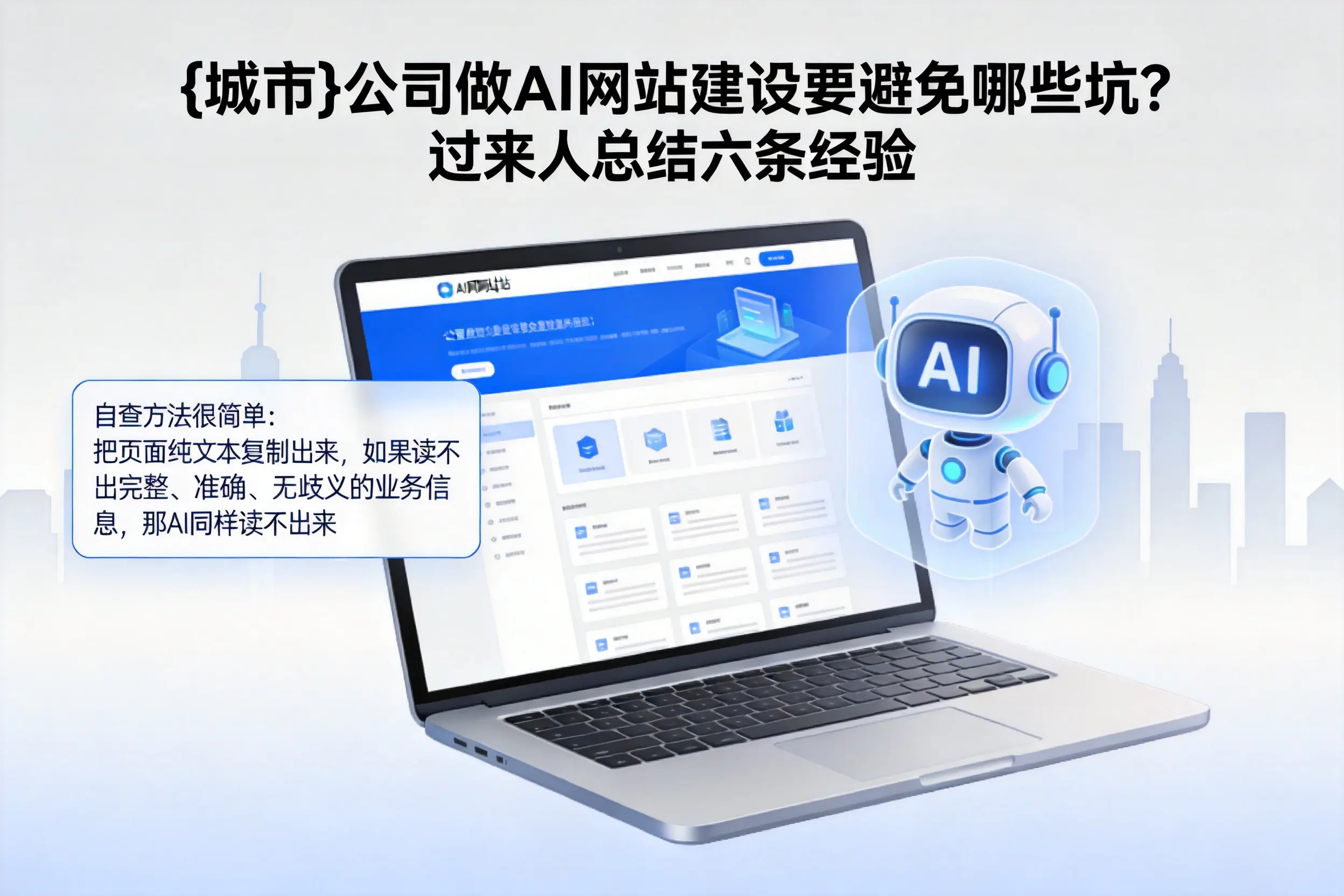保定公司做AI网站建设要避免哪些坑？过来人总结六条经验