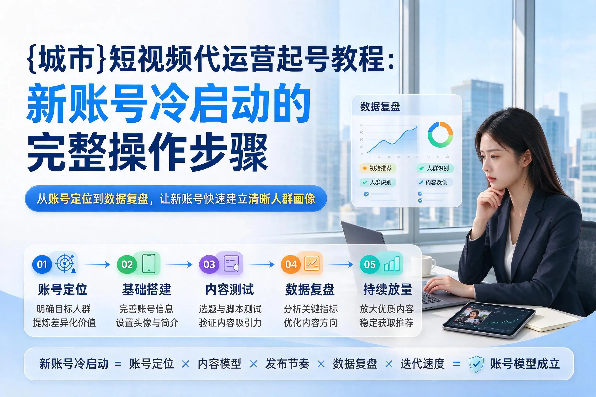 保定短视频代运营起号教程：新账号冷启动的完整操作步骤