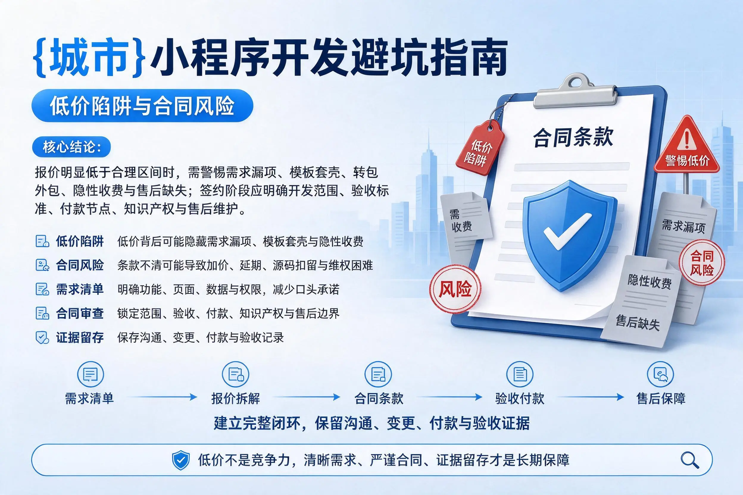 保定小程序开发避坑指南：低价陷阱与合同风险