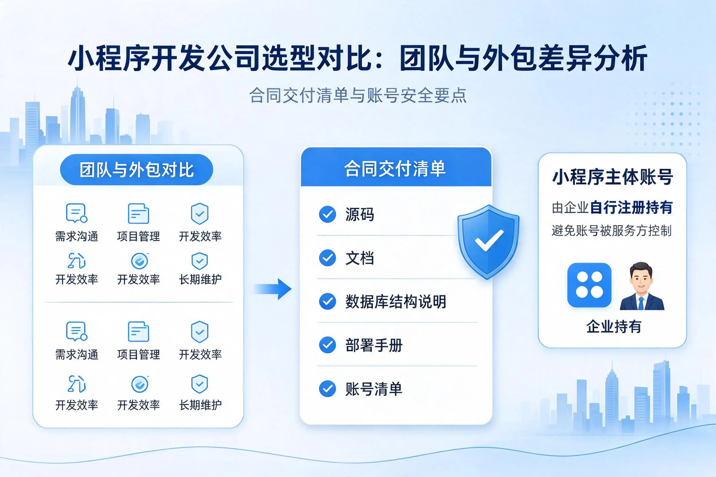 保定小程序开发公司选型对比：团队与外包差异分析