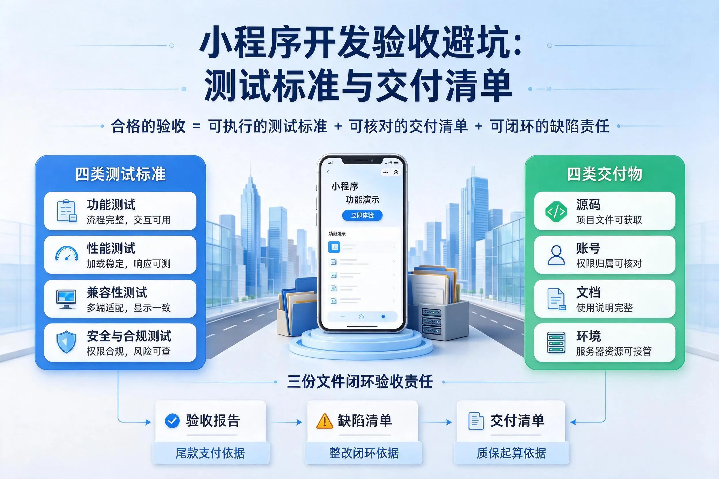 保定小程序开发验收避坑：测试标准与交付清单