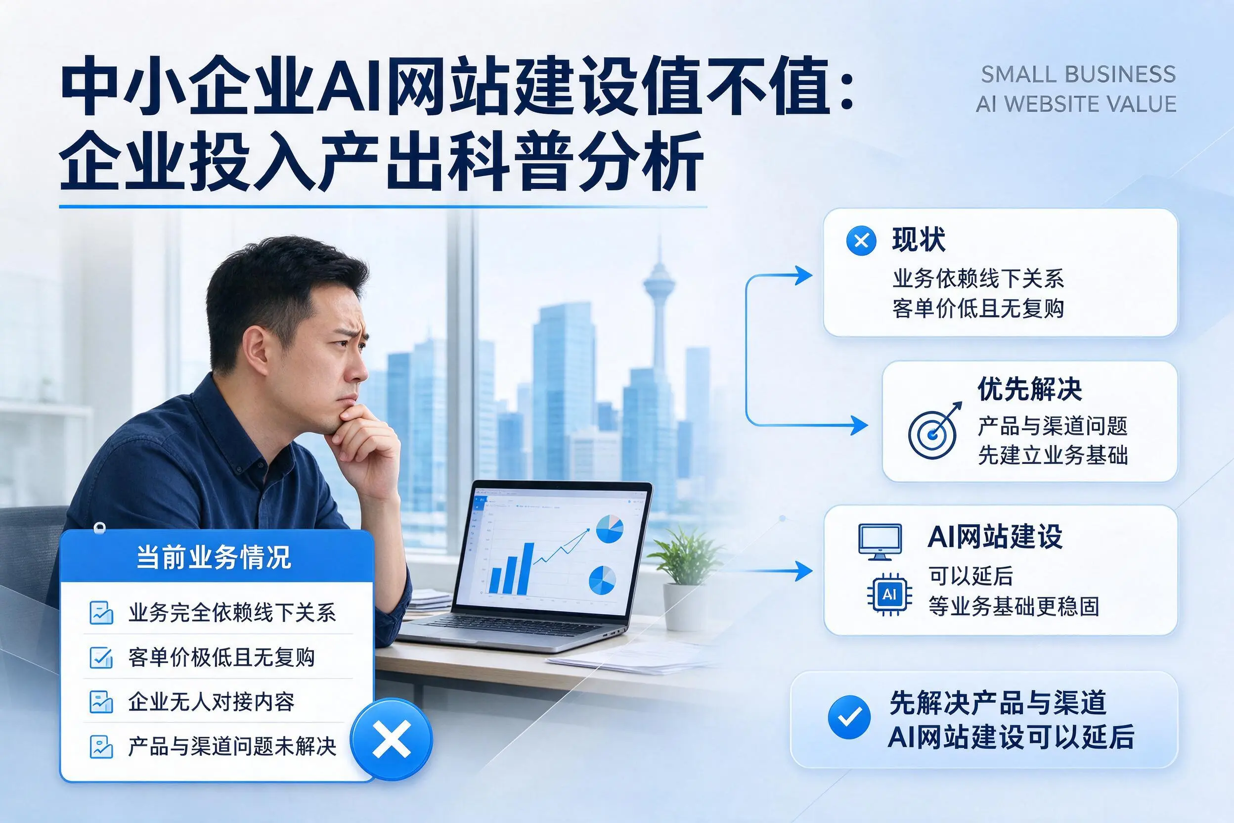 中小企业AI网站建设值不值：保定企业投入产出科普分析
