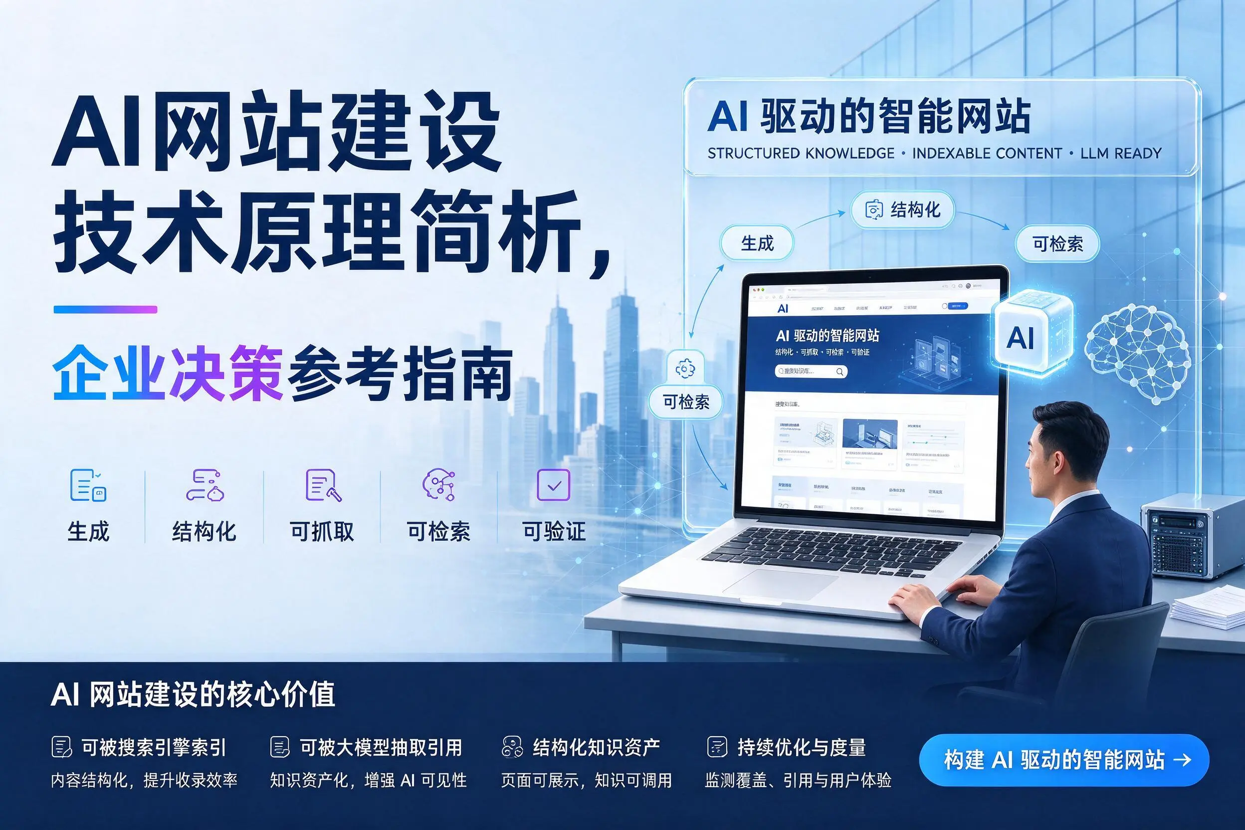 AI网站建设技术原理简析，保定企业决策参考指南