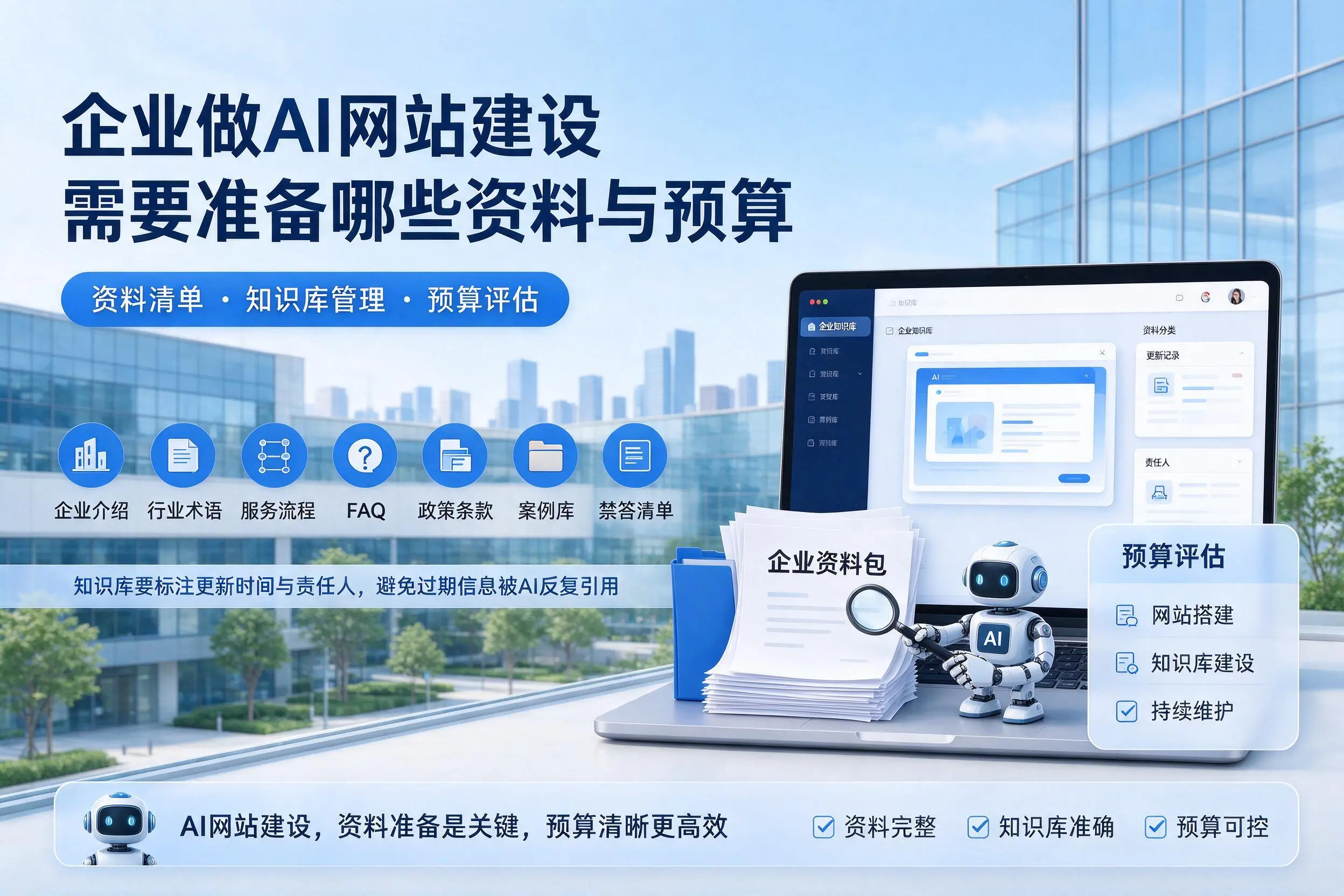 保定企业做AI网站建设需要准备哪些资料与预算